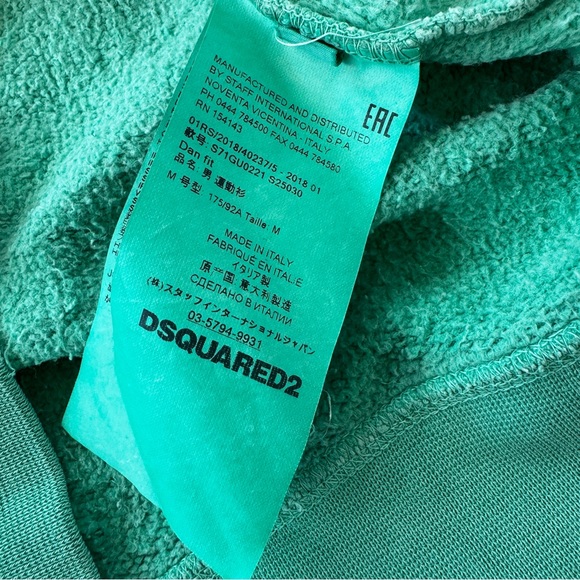 Dsquared2 Mint Green Sweat Shirt - Picture 5 of 5